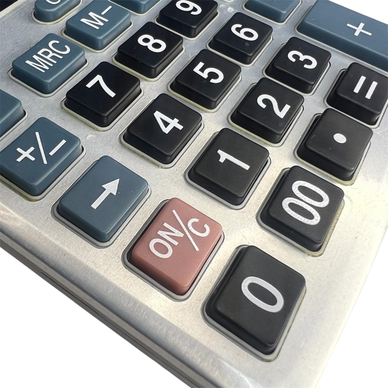 CALCULADORA GRANDE PLATEADA