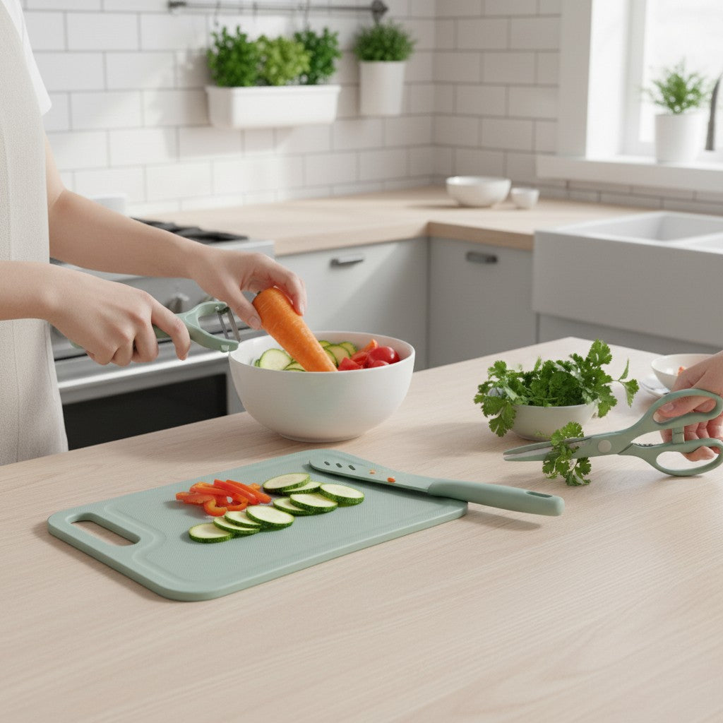 TABLA DE COCINA CON ACCESORIOS