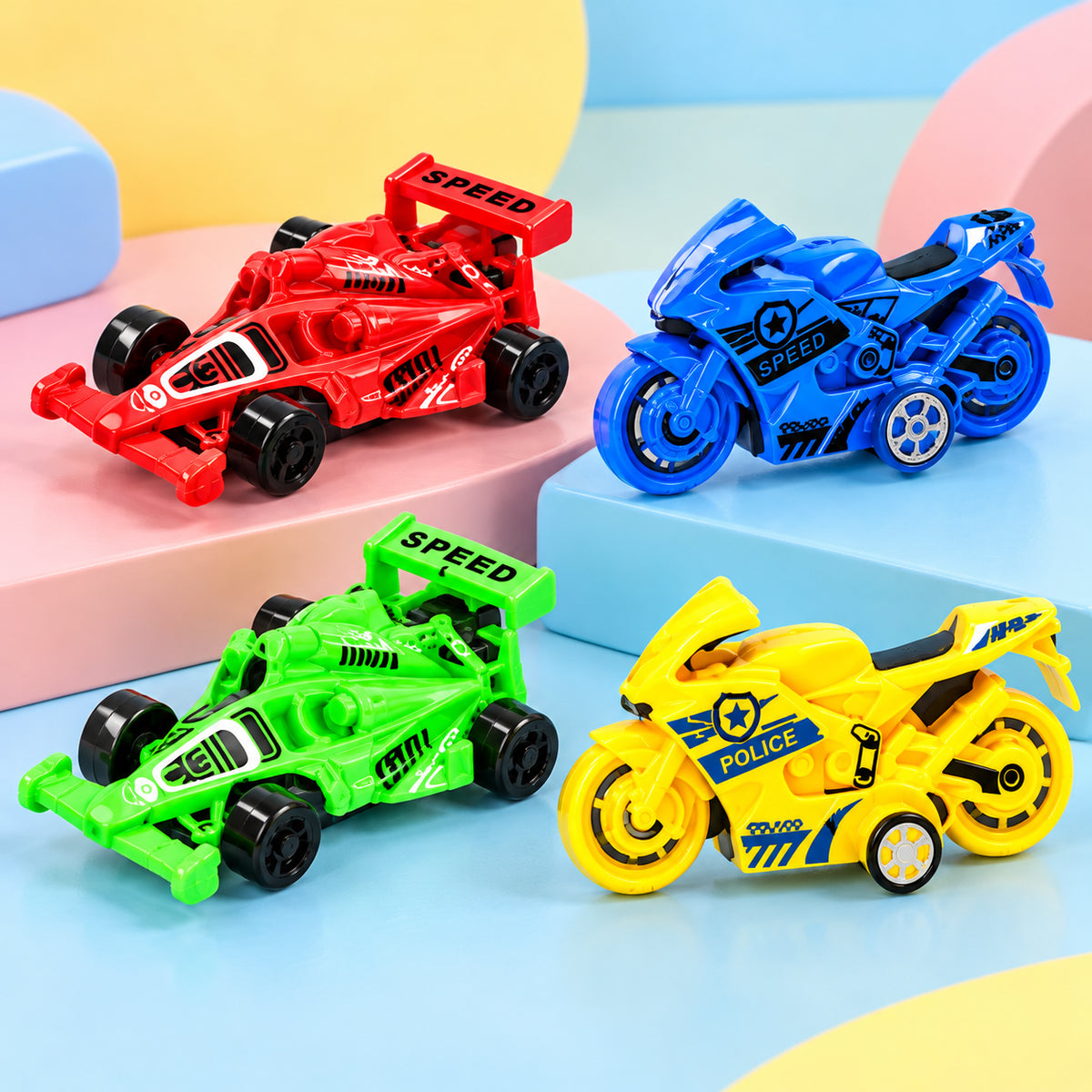 SET VEHICULOS DE CARRERAS