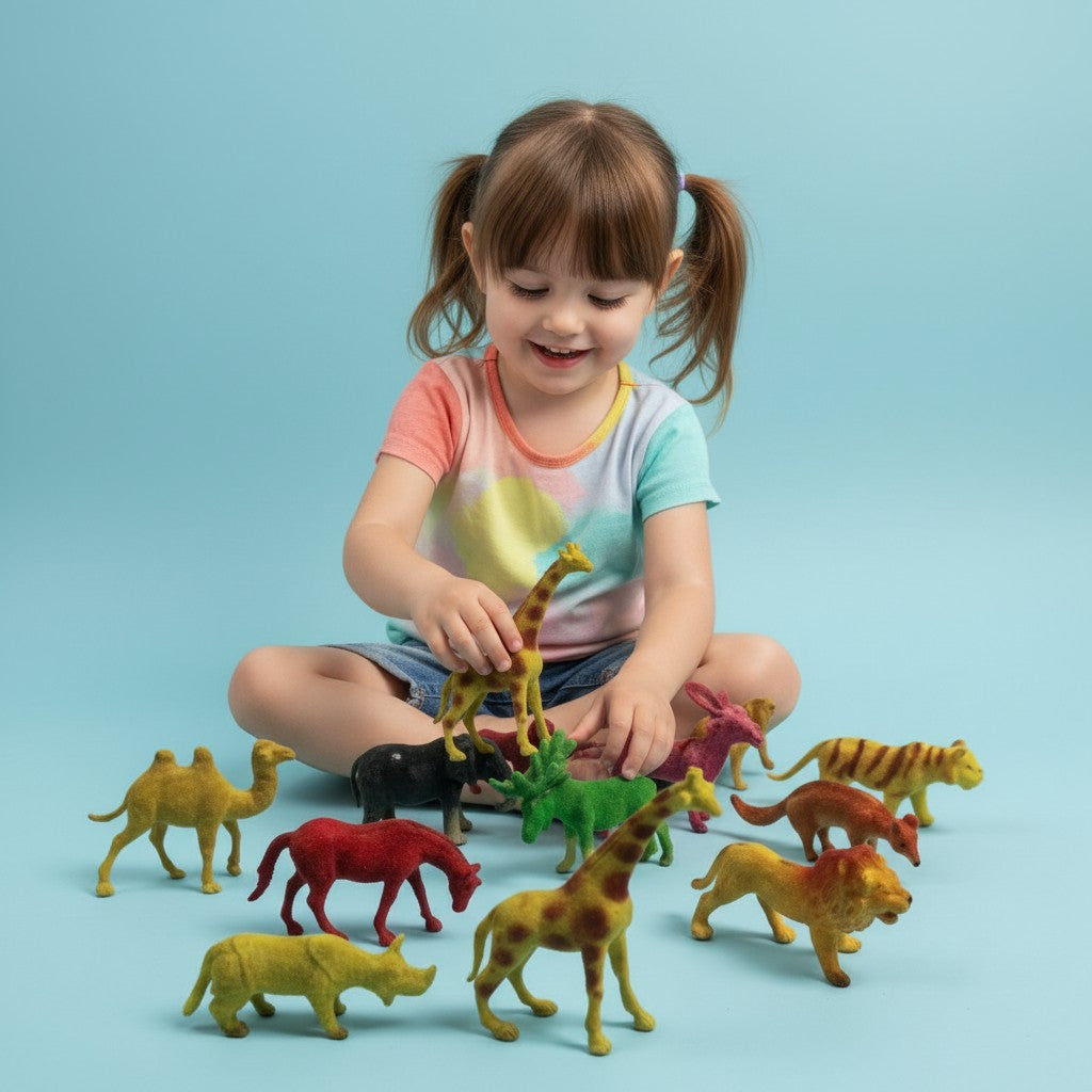 JUGUETE NIÑO ( SET ANIMALES (12 Pcs) PACA X 576 UND