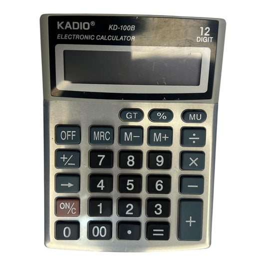 CALCULADORA GRANDE PLATEADA